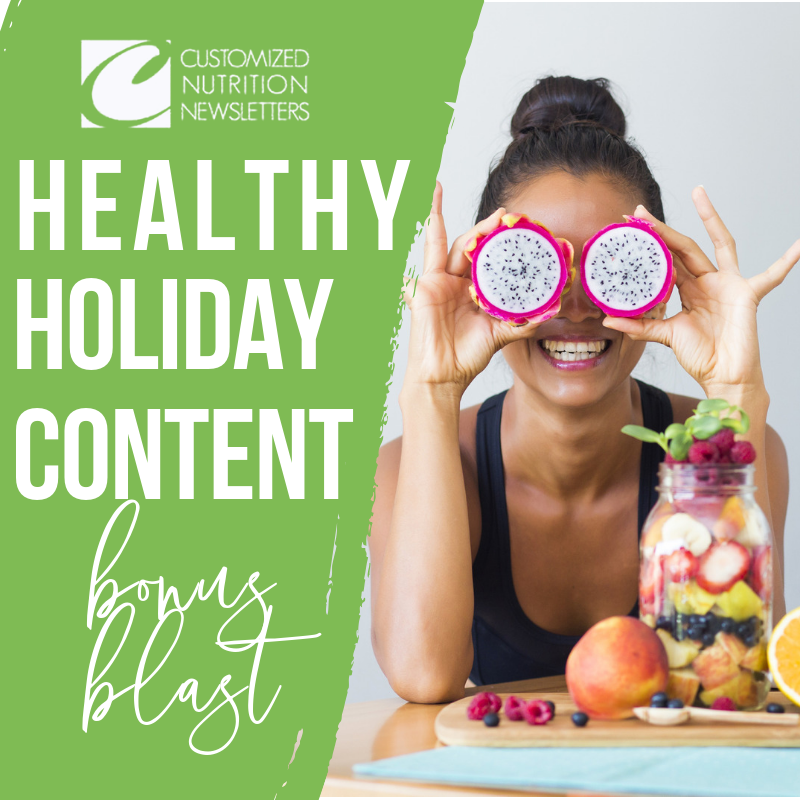 Healthy Holiday Bonus Email Templates