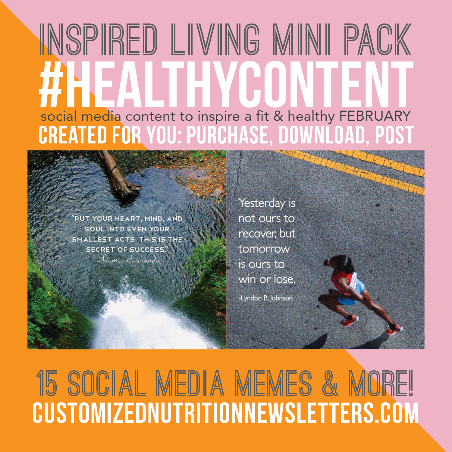 Mindful Living Social Media Graphics Pack