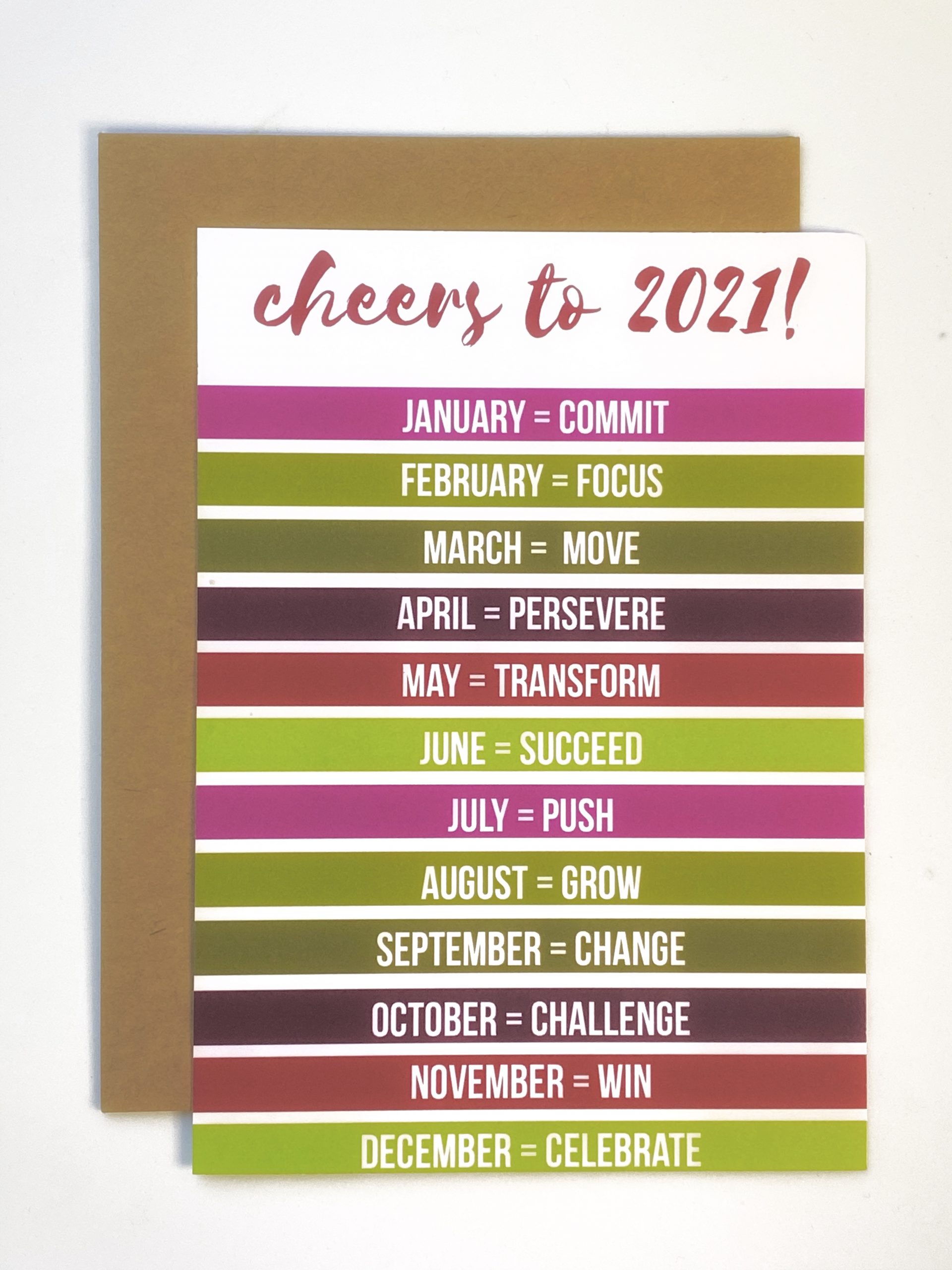 New Years Monthly Inspire - Pack of 20