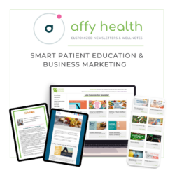 Celebrate our rebrand from Customized Nutrition Newsletters to Affy Health